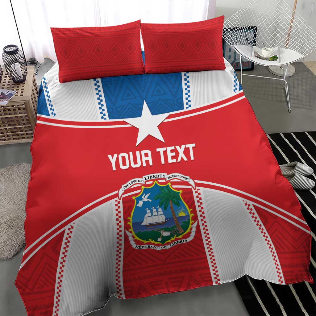 Custom Liberia Football Bedding Set Go Lone Stars - Sporty Style - Wonder Print Shop