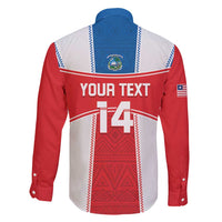 Custom Liberia Football Family Matching Long Sleeve Bodycon Dress and Hawaiian Shirt Go Lone Stars - Sporty Style - Wonder Print Shop