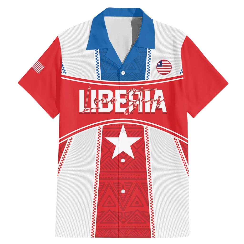 Custom Liberia Football Family Matching Mermaid Dress and Hawaiian Shirt Go Lone Stars - Sporty Style - Wonder Print Shop