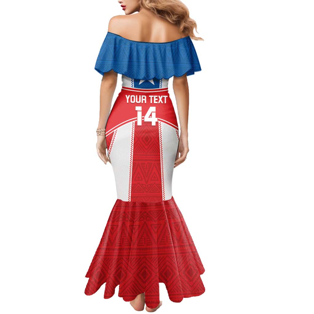 Custom Liberia Football Family Matching Mermaid Dress and Hawaiian Shirt Go Lone Stars - Sporty Style - Wonder Print Shop