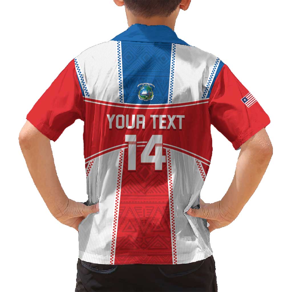 Custom Liberia Football Family Matching Puletasi and Hawaiian Shirt Go Lone Stars - Sporty Style - Wonder Print Shop