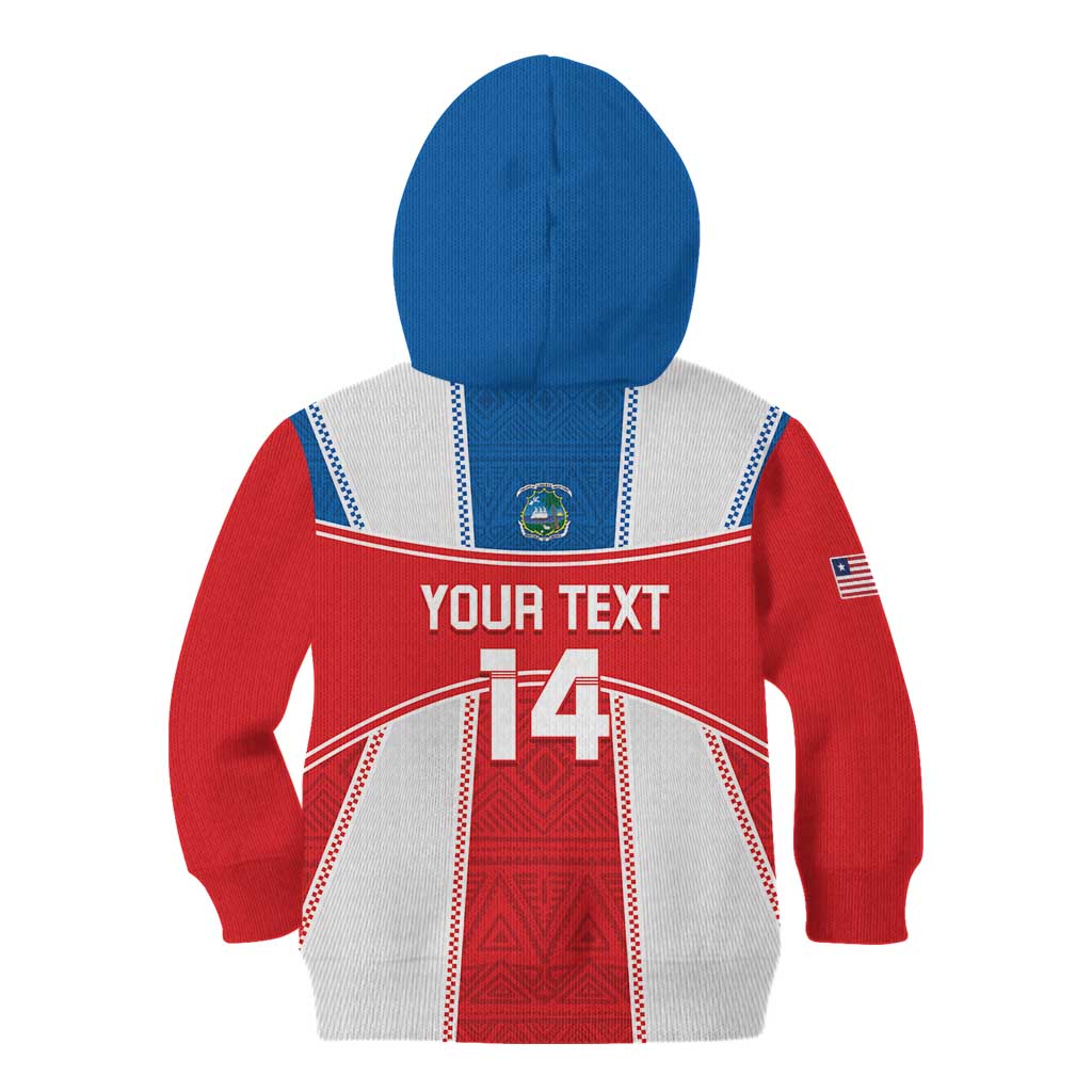 Custom Liberia Football Kid Hoodie Go Lone Stars - Sporty Style - Wonder Print Shop