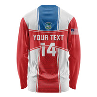 Custom Liberia Football Long Sleeve Shirt Go Lone Stars - Sporty Style - Wonder Print Shop