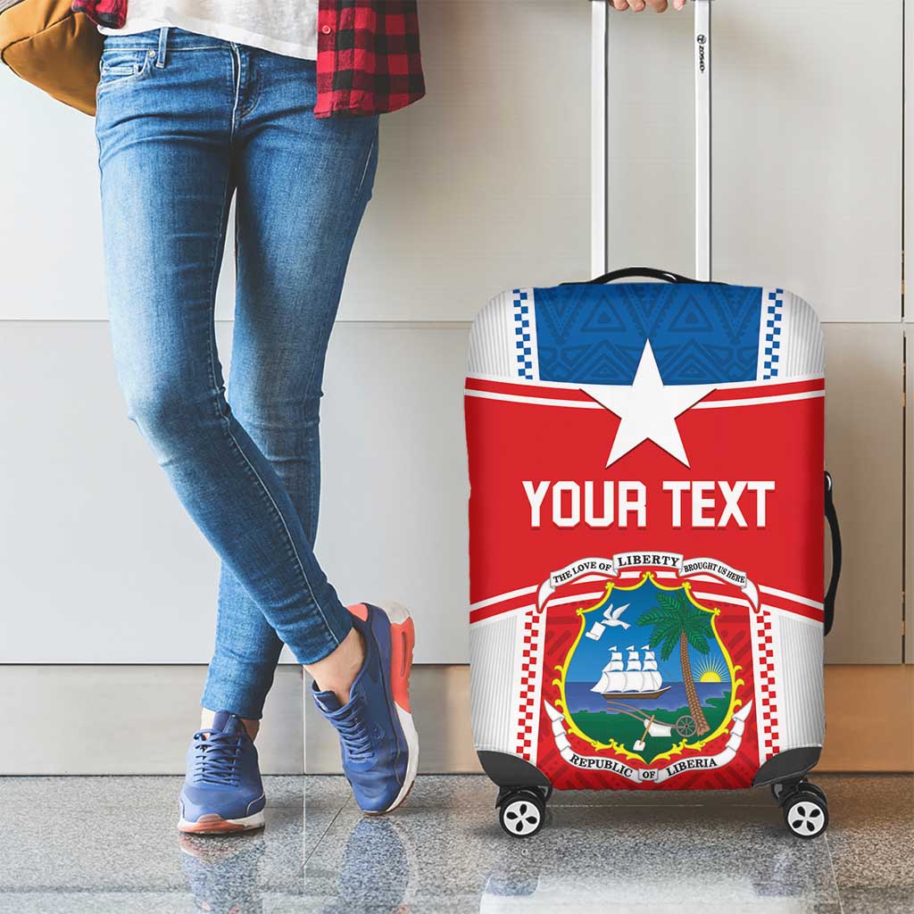 Custom Liberia Football Luggage Cover Go Lone Stars - Sporty Style - Wonder Print Shop