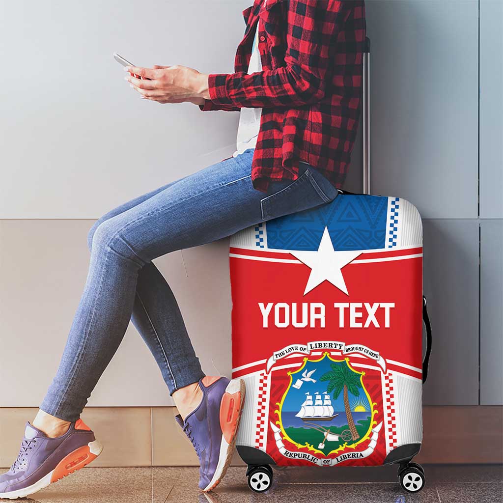 Custom Liberia Football Luggage Cover Go Lone Stars - Sporty Style - Wonder Print Shop