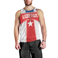 Custom Liberia Football Men Tank Top Go Lone Stars - Sporty Style - Wonder Print Shop