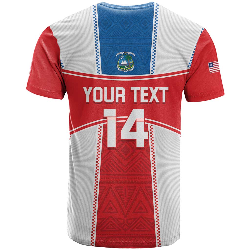 Custom Liberia Football T Shirt Go Lone Stars - Sporty Style - Wonder Print Shop