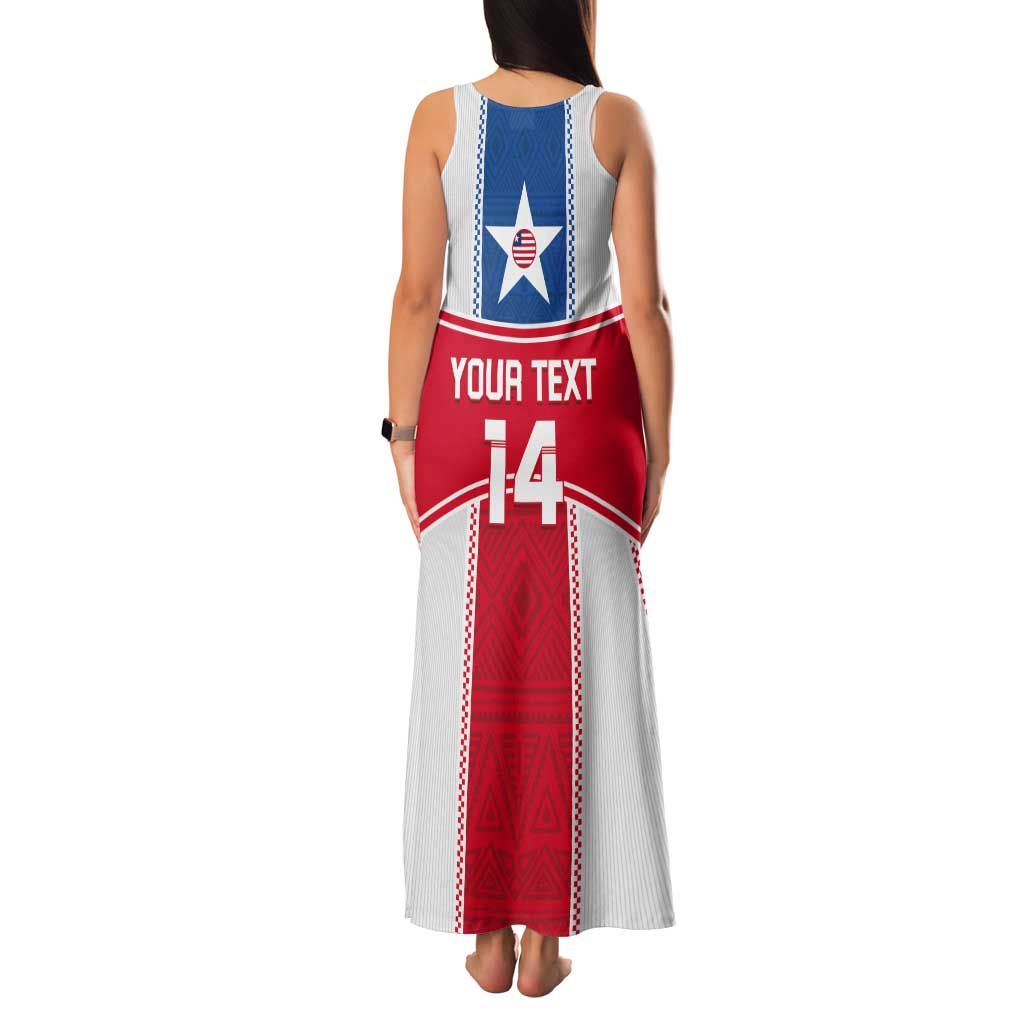 Custom Liberia Football Tank Maxi Dress Go Lone Stars - Sporty Style - Wonder Print Shop