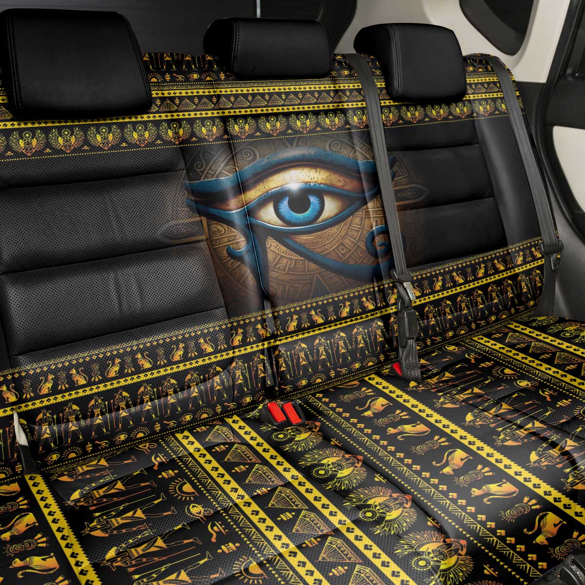 Ancient Egypt Eye Of Ra Back Car Seat Cover Sun To The Egyptians - Wonder Print Shop
