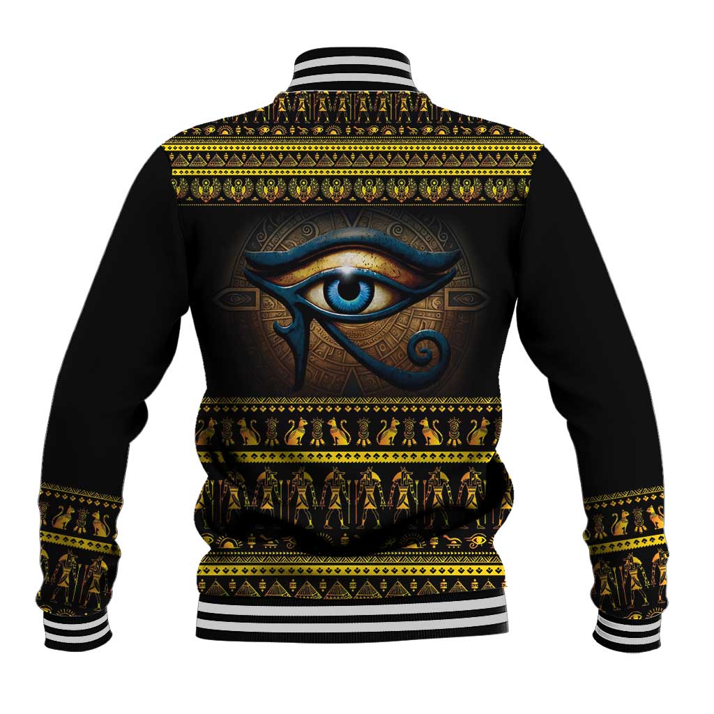 Ancient Egypt Eye Of Ra Baseball Jacket Sun To The Egyptians - Wonder Print Shop