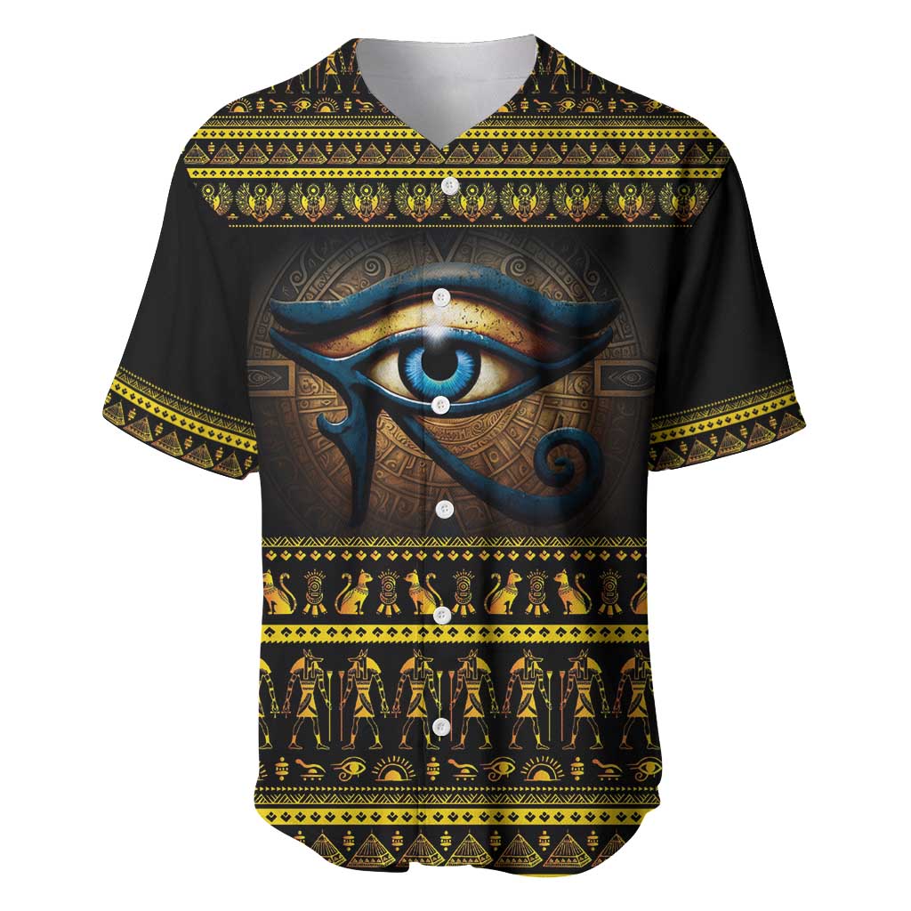 Ancient Egypt Eye Of Ra Baseball Jersey Sun To The Egyptians - Wonder Print Shop