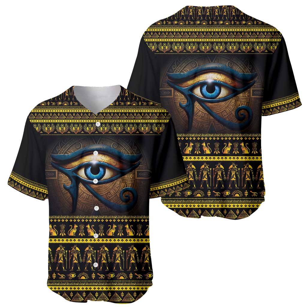 Ancient Egypt Eye Of Ra Baseball Jersey Sun To The Egyptians - Wonder Print Shop