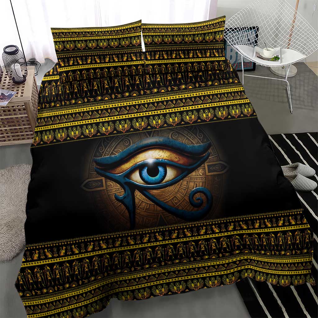 Ancient Egypt Eye Of Ra Bedding Set Sun To The Egyptians - Wonder Print Shop