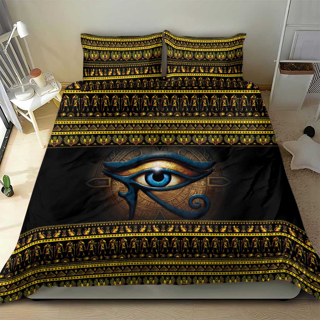 Ancient Egypt Eye Of Ra Bedding Set Sun To The Egyptians - Wonder Print Shop