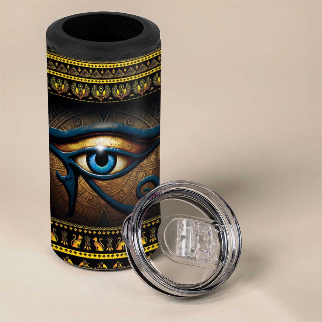 Ancient Egypt Eye Of Ra 4 in 1 Can Cooler Tumbler Sun To The Egyptians - Wonder Print Shop