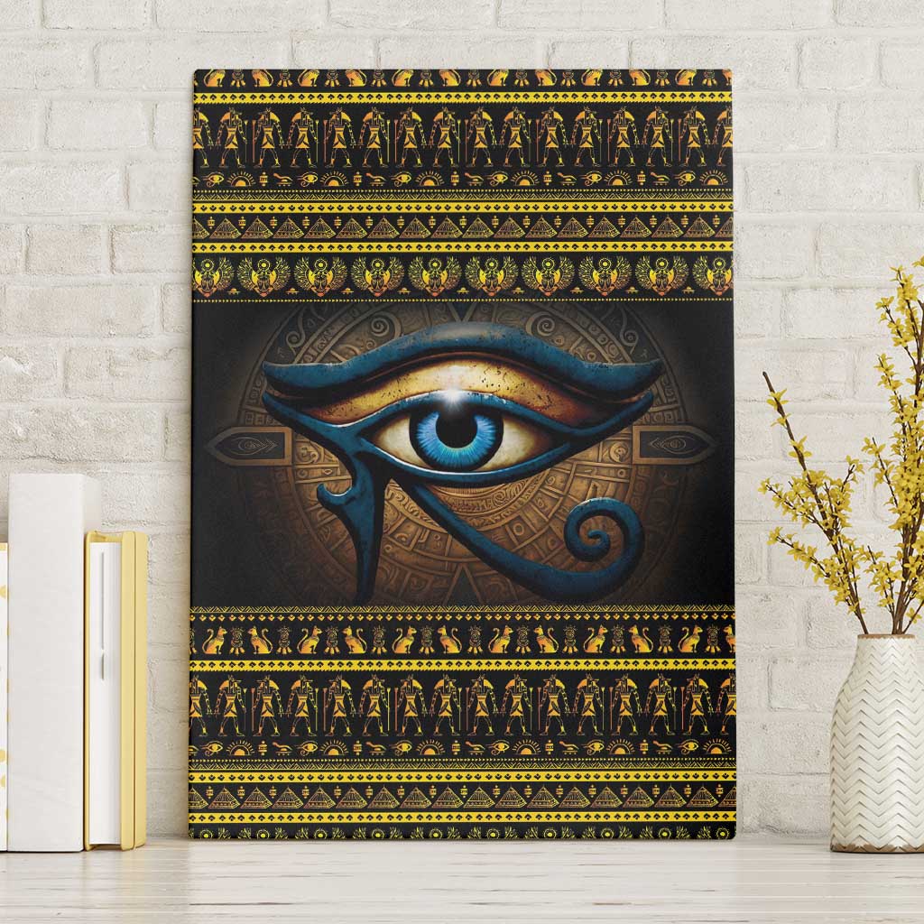 Ancient Egypt Eye Of Ra Canvas Wall Art Sun To The Egyptians - Wonder Print Shop