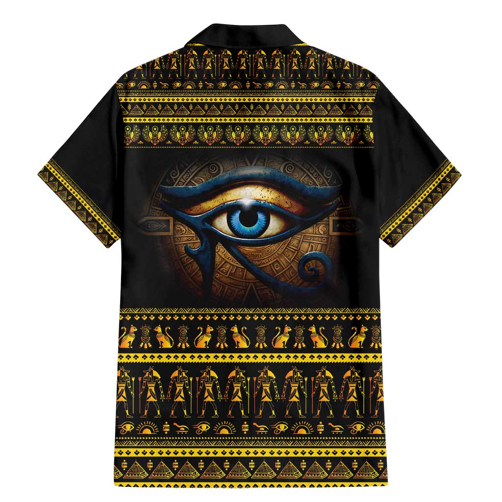 Ancient Egypt Eye Of Ra Family Matching Mermaid Dress and Hawaiian Shirt Sun To The Egyptians - Wonder Print Shop