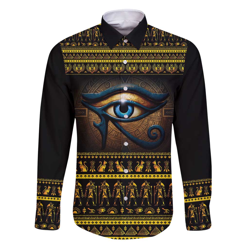 Ancient Egypt Eye Of Ra Family Matching Puletasi and Hawaiian Shirt Sun To The Egyptians - Wonder Print Shop