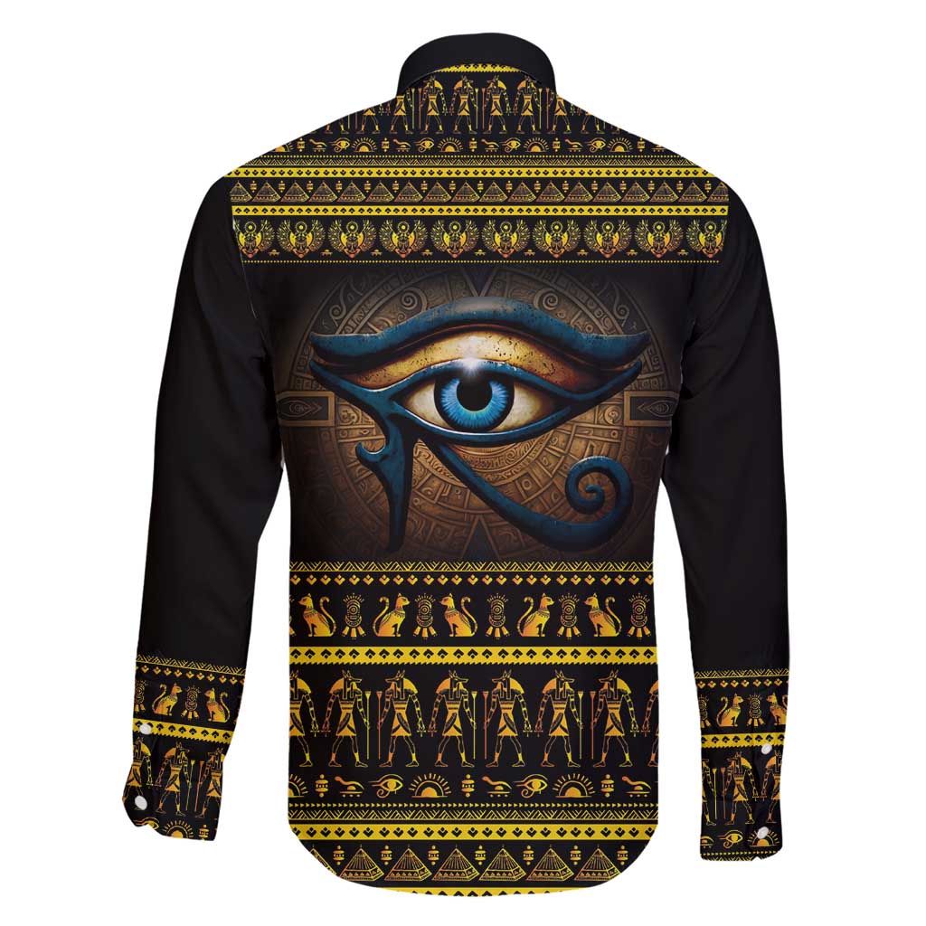 Ancient Egypt Eye Of Ra Family Matching Puletasi and Hawaiian Shirt Sun To The Egyptians - Wonder Print Shop