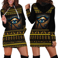 Ancient Egypt Eye Of Ra Hoodie Dress Sun To The Egyptians - Wonder Print Shop