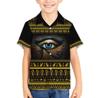 Ancient Egypt Eye Of Ra Kid Hawaiian Shirt Sun To The Egyptians - Wonder Print Shop