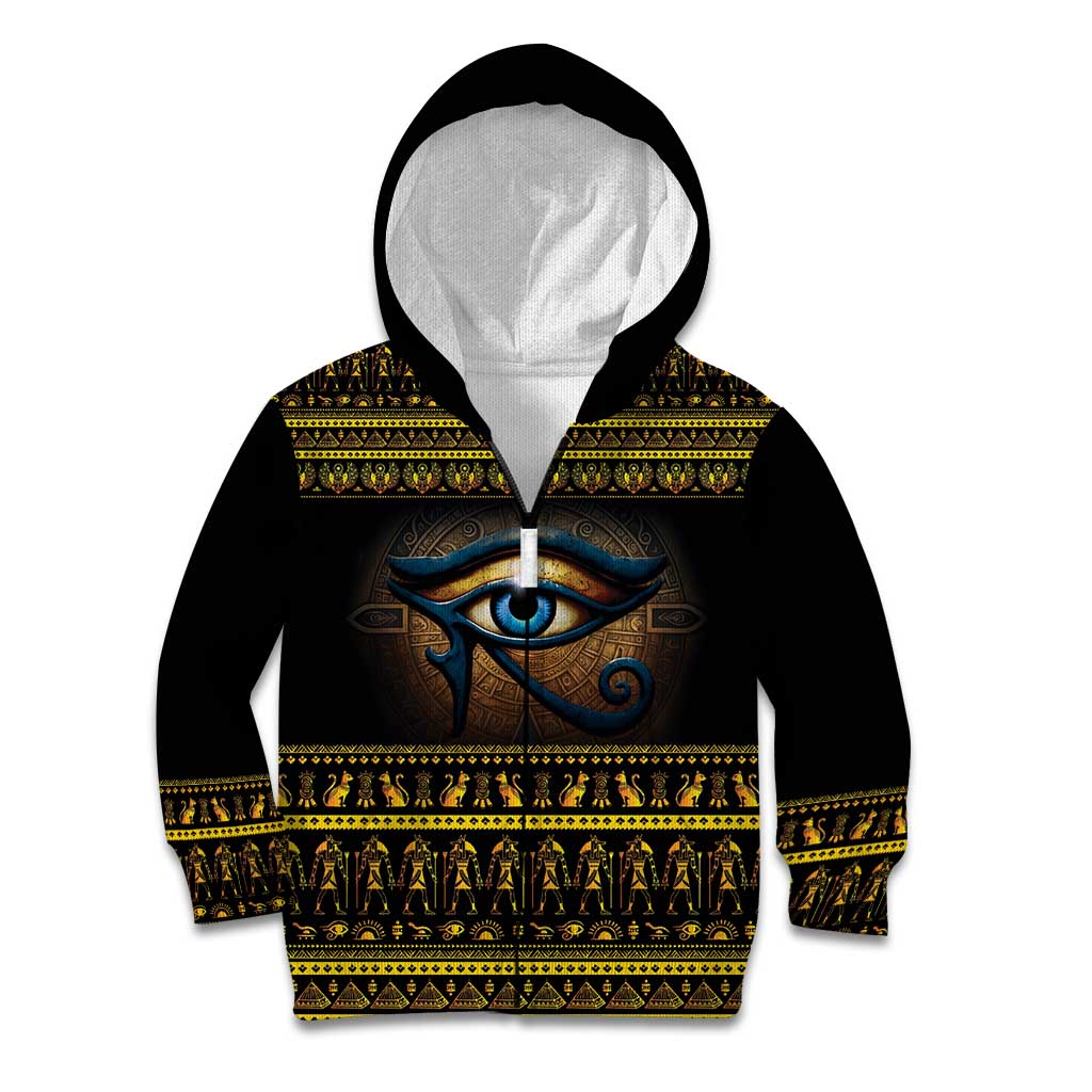 Ancient Egypt Eye Of Ra Kid Hoodie Sun To The Egyptians - Wonder Print Shop