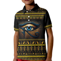 Ancient Egypt Eye Of Ra Kid Polo Shirt Sun To The Egyptians - Wonder Print Shop