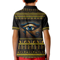 Ancient Egypt Eye Of Ra Kid Polo Shirt Sun To The Egyptians - Wonder Print Shop