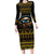 Ancient Egypt Eye Of Ra Long Sleeve Bodycon Dress Sun To The Egyptians - Wonder Print Shop