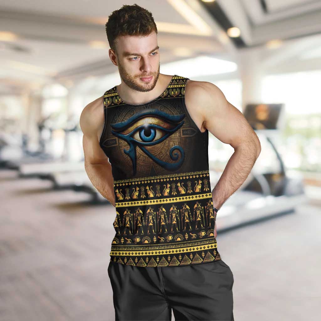 Ancient Egypt Eye Of Ra Men Tank Top Sun To The Egyptians - Wonder Print Shop