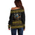 Ancient Egypt Eye Of Ra Off Shoulder Sweater Sun To The Egyptians - Wonder Print Shop