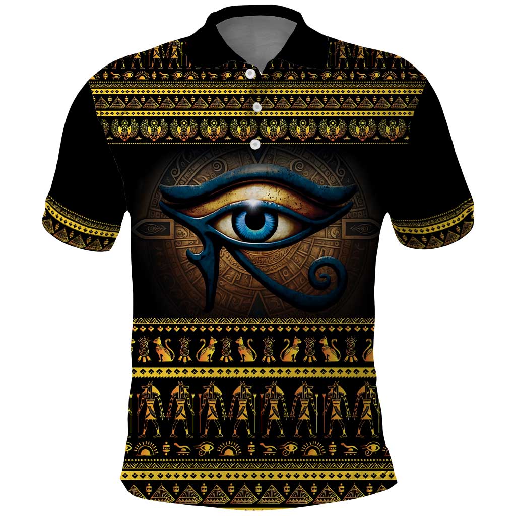 Ancient Egypt Eye Of Ra Polo Shirt Sun To The Egyptians - Wonder Print Shop
