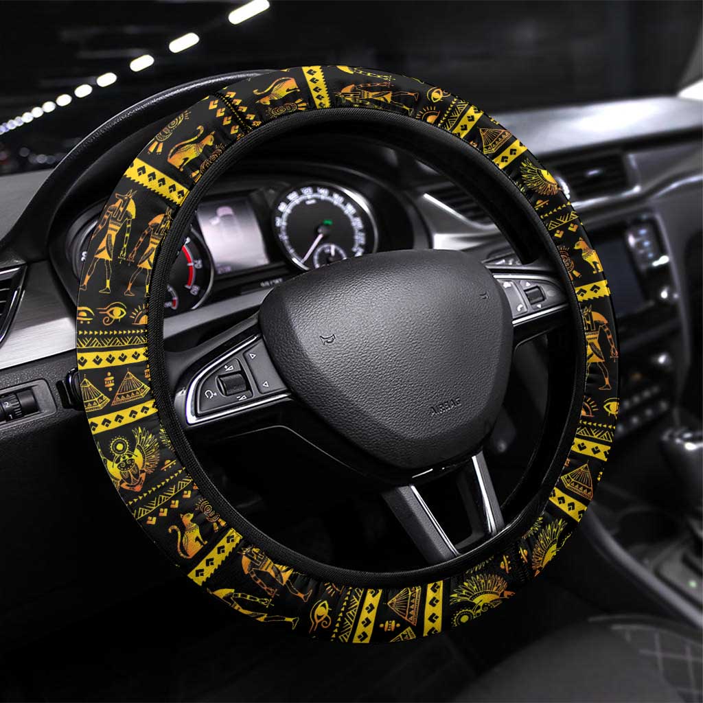 Ancient Egypt Eye Of Ra Steering Wheel Cover Sun To The Egyptians - Wonder Print Shop