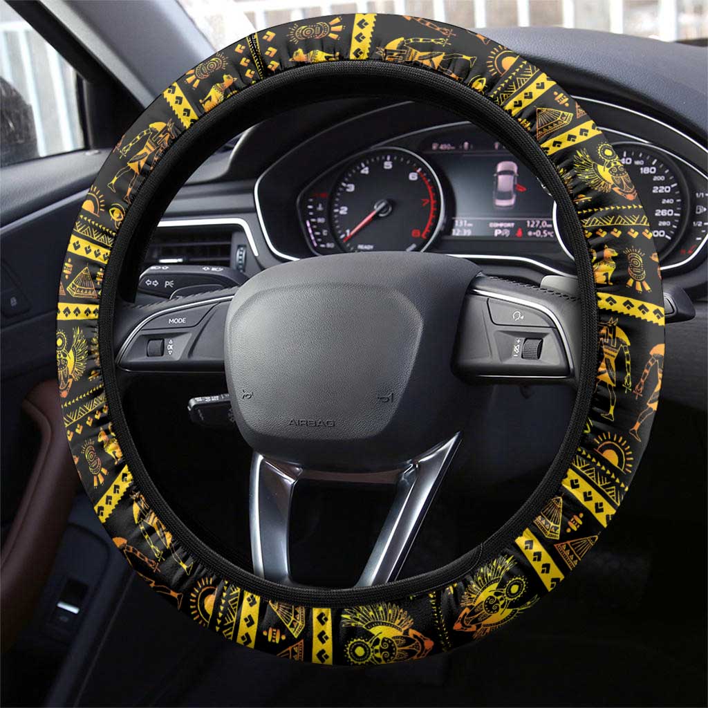 Ancient Egypt Eye Of Ra Steering Wheel Cover Sun To The Egyptians - Wonder Print Shop