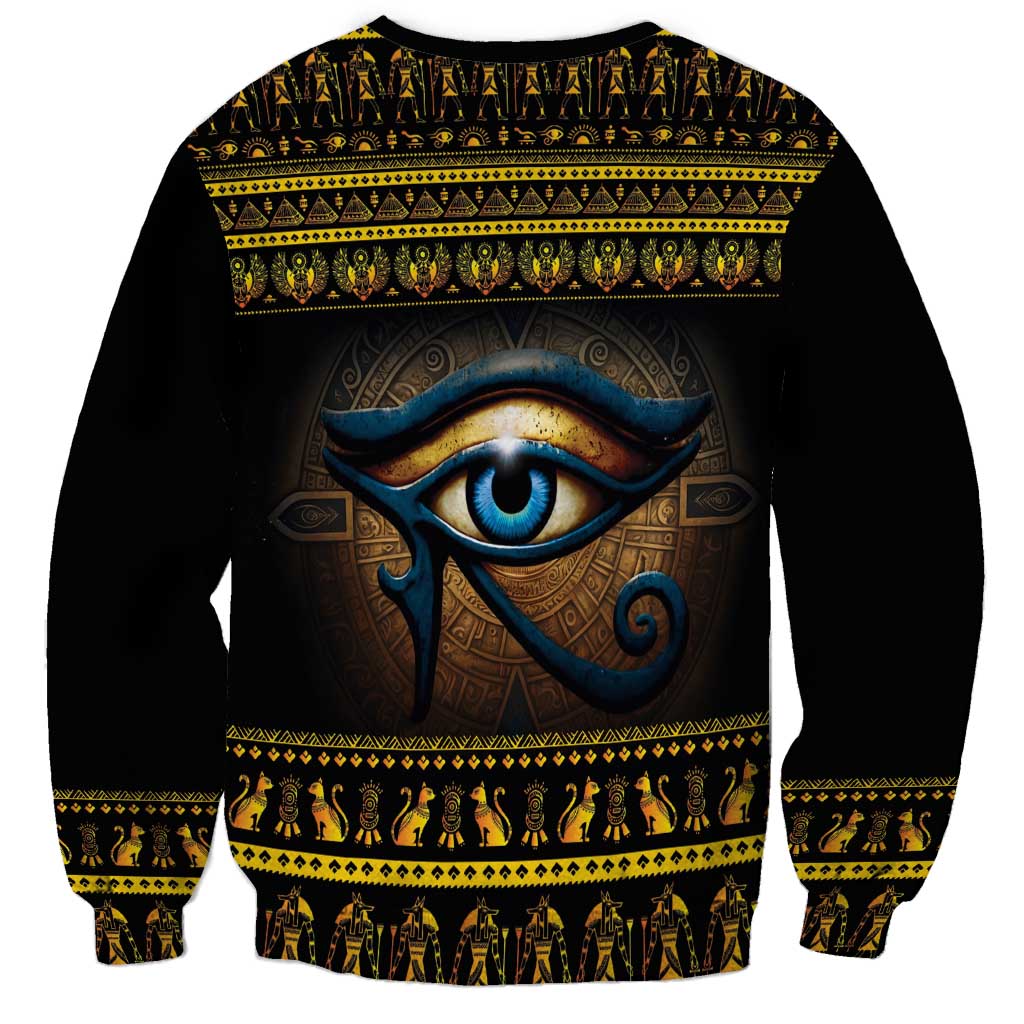 Ancient Egypt Eye Of Ra Sweatshirt Sun To The Egyptians - Wonder Print Shop
