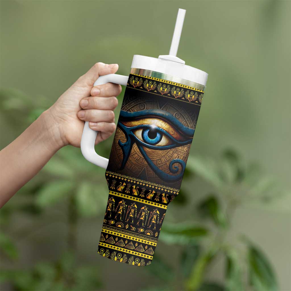 Ancient Egypt Eye Of Ra Tumbler With Handle Sun To The Egyptians - Wonder Print Shop