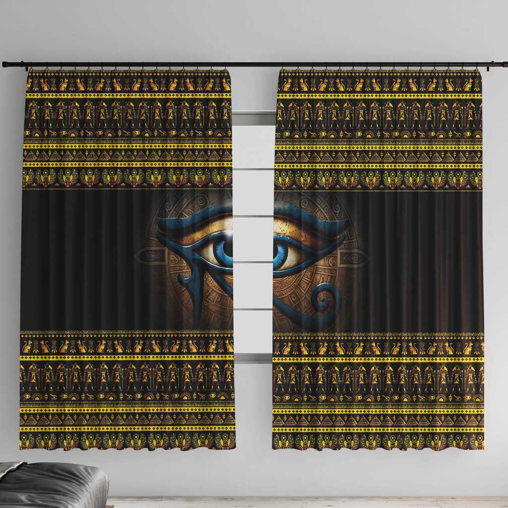 Ancient Egypt Eye Of Ra Window Curtain Sun To The Egyptians - Wonder Print Shop