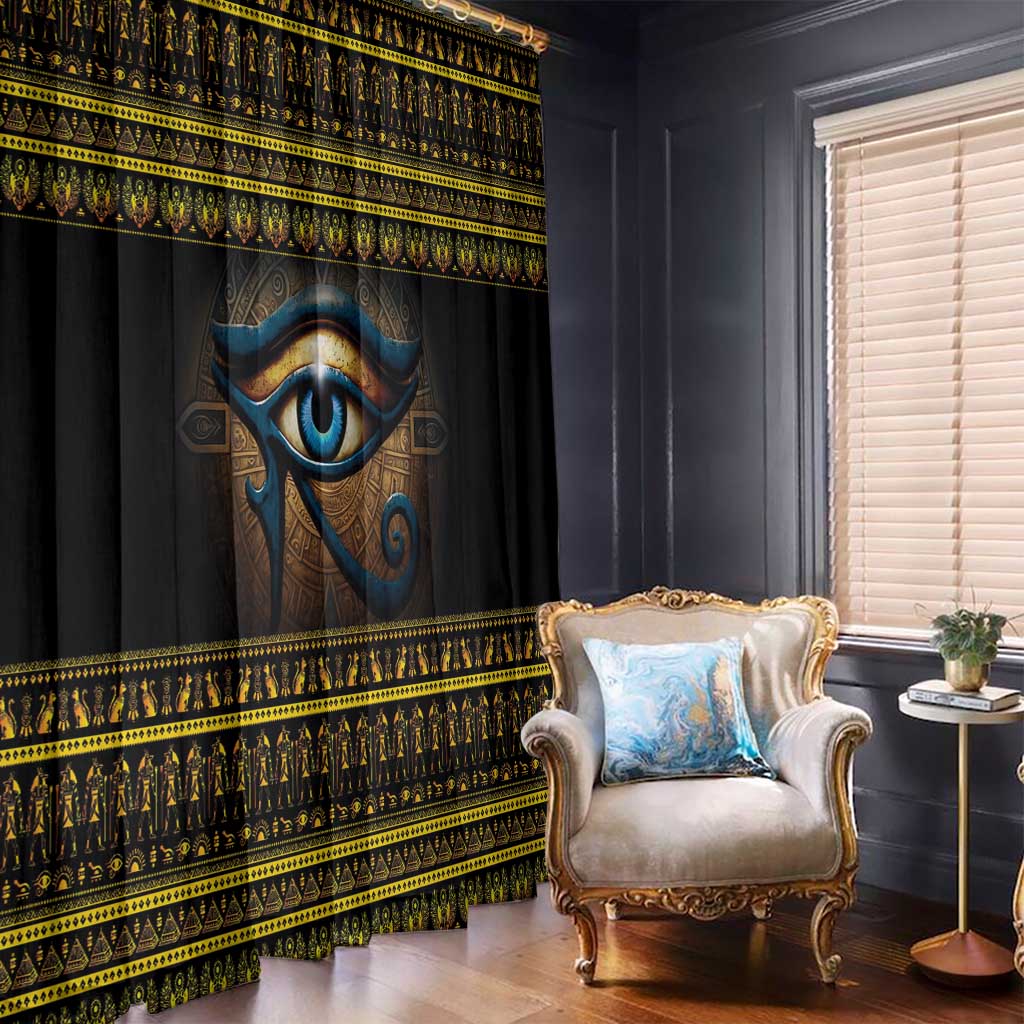 Ancient Egypt Eye Of Ra Window Curtain Sun To The Egyptians - Wonder Print Shop