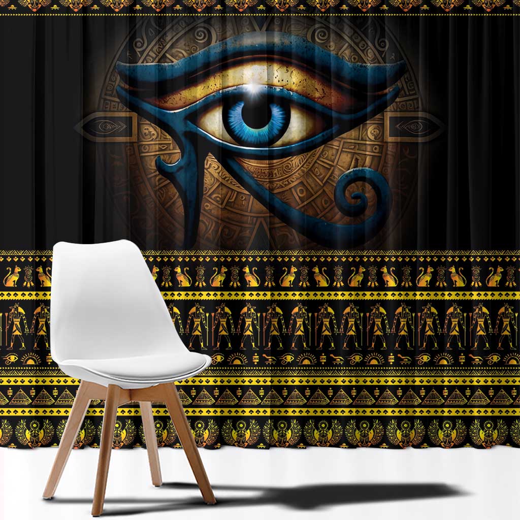 Ancient Egypt Eye Of Ra Window Curtain Sun To The Egyptians - Wonder Print Shop