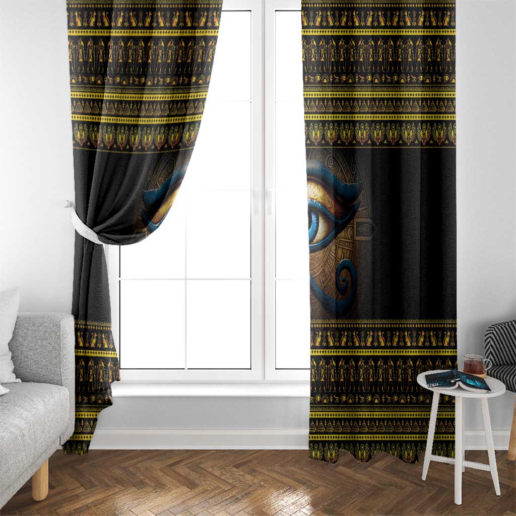 Ancient Egypt Eye Of Ra Window Curtain Sun To The Egyptians - Wonder Print Shop