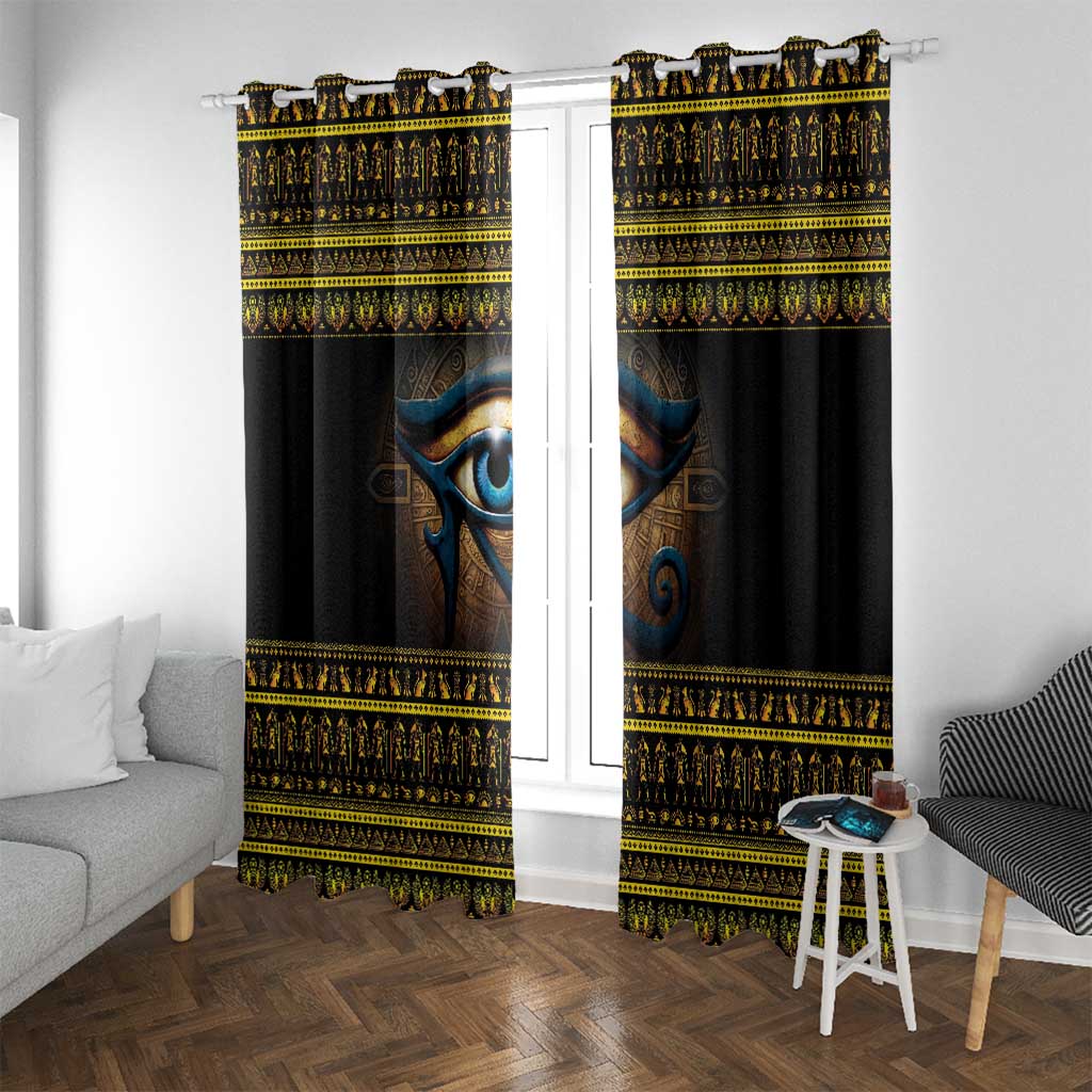 Ancient Egypt Eye Of Ra Window Curtain Sun To The Egyptians - Wonder Print Shop