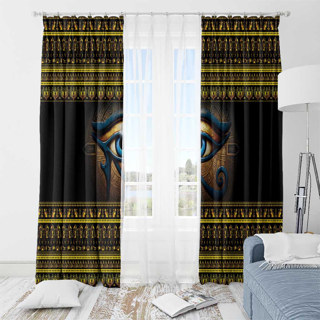 Ancient Egypt Eye Of Ra Window Curtain Sun To The Egyptians - Wonder Print Shop