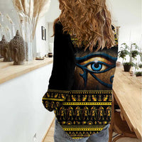 Ancient Egypt Eye Of Ra Women Casual Shirt Sun To The Egyptians - Wonder Print Shop