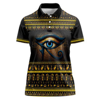 Ancient Egypt Eye Of Ra Women Polo Shirt Sun To The Egyptians - Wonder Print Shop