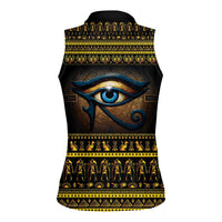 Ancient Egypt Eye Of Ra Women Sleeveless Polo Shirt Sun To The Egyptians - Wonder Print Shop