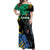 Personaliszd Gabon Off Shoulder Maxi Dress Gabonese Black Panther With Map - Wonder Print Shop