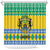 Gabon Christmas Shower Curtain Joyeux Noel Coat Of Arms