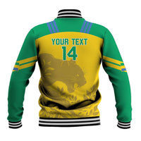 Custom Gabon Football Baseball Jacket Allez Les Pantheres - Wonder Print Shop