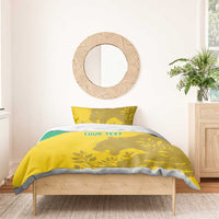 Custom Gabon Football Bedding Set Allez Les Pantheres - Wonder Print Shop