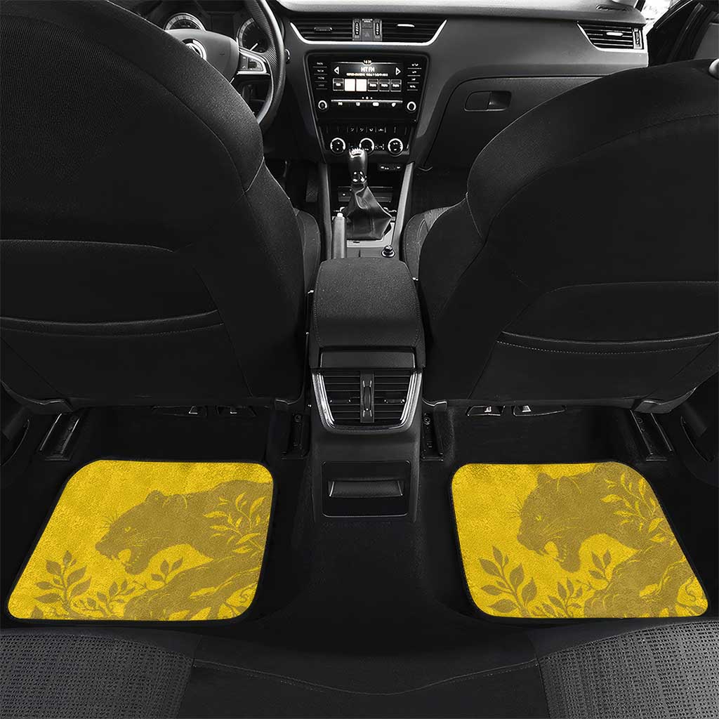 Custom Gabon Football Car Mats Allez Les Pantheres - Wonder Print Shop